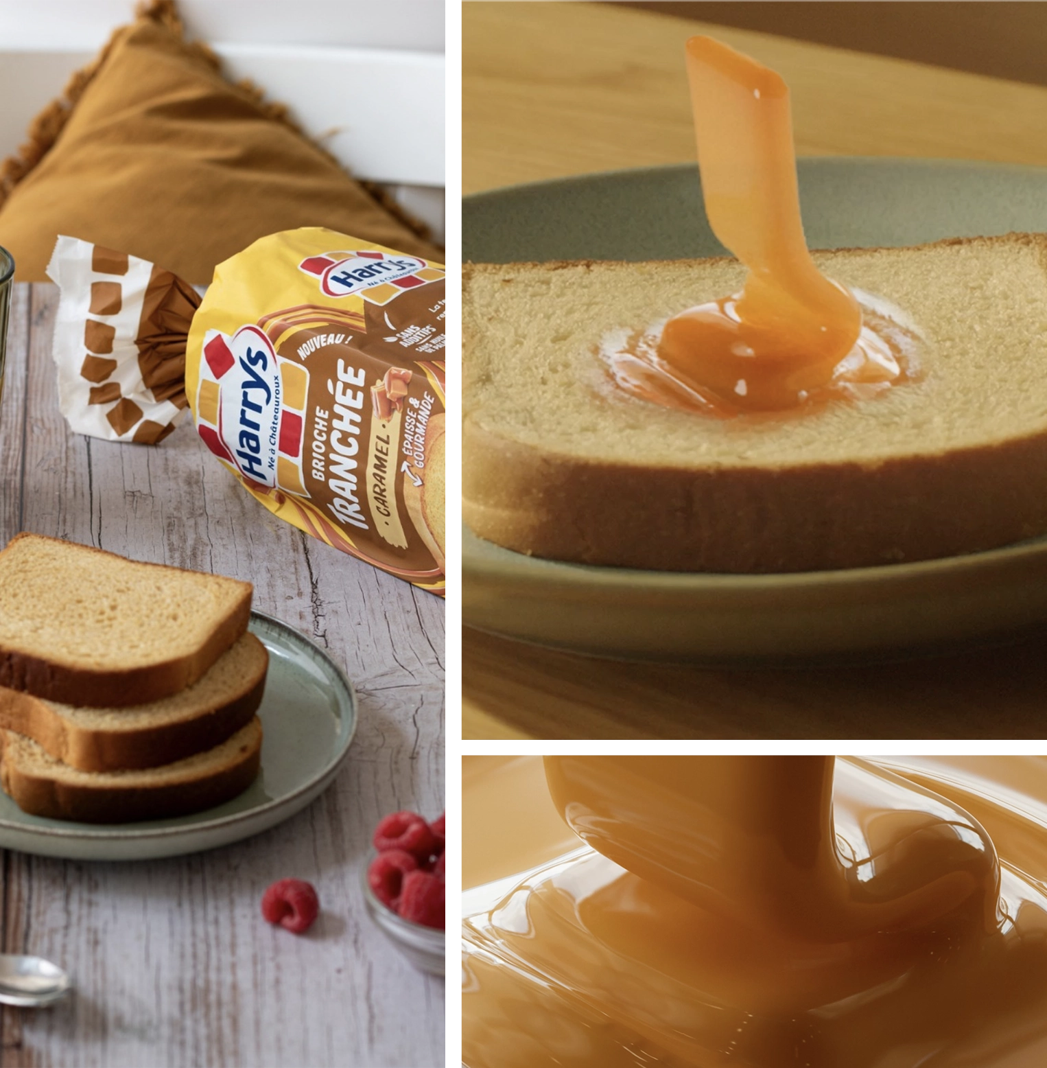 Nouvelle Brioche Caramel campaign images